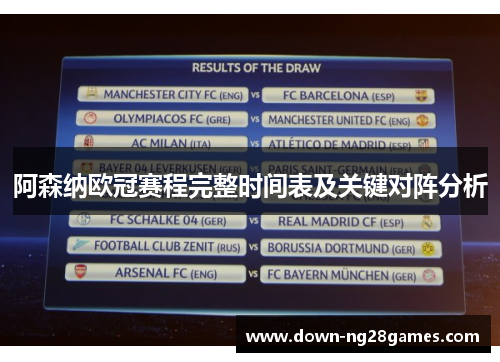 阿森纳欧冠赛程完整时间表及关键对阵分析 阿森纳欧冠赛程完整时间表及关键对阵分析